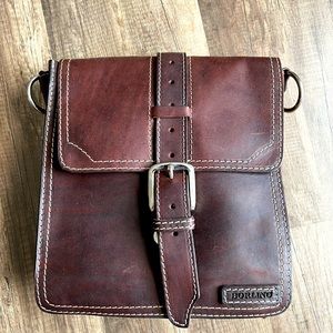 Mens Italian leather borlino brand briefcase